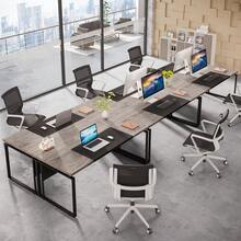 LITTLE TREE 63-Inch Home Office Desk, Writing Computer Table With Sturdy Legs - 灰色+黑色 - 查看 7