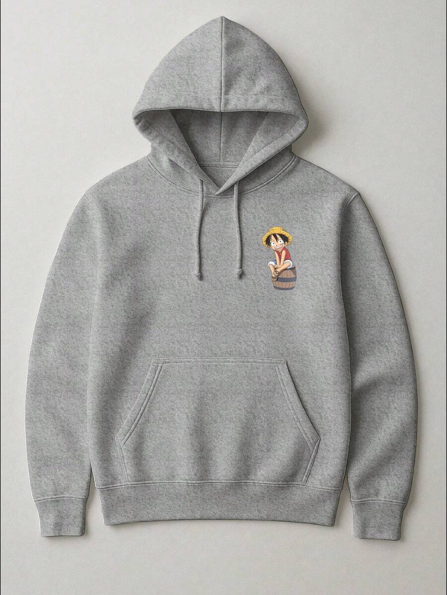 Flannel Kangaroo Sweatshirt  Printed Cold Blouse One Piece Nerd Geek Women's And Men's Sweatshirt - 淺灰色 - 查看 1