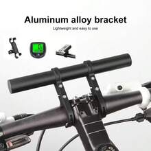 1 pieza Soporte de extensión de aleación de aluminio para bicicleta, soporte multifuncional para luz y velocímetro de bicicleta, equipo de ciclismo, accesorios para bicicleta - Multicolor - Ver 1