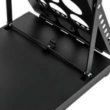 WUPYI Expositor plegable de 4 niveles para folletos, revistero de hierro, estantería de oficina, soporte para catálogos y literatura para oficinas y ferias comerciales, estantería escalonada, artículos para el hogar, decoración del hogar