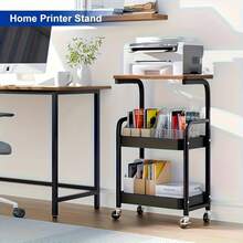 Three-Layer Rolling Cart, Multi-Functional Metal Storage Rack, Snack Rack, Durable Steel Frame, Portable Wheels, Suitable For Home Or Office Use, Office Storage And Organization Rolling Cart - White - View 8