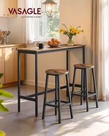 VASAGLE Kitchen Chairs - 棕色 - 查看 1