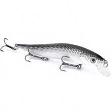 VGEBY Señuelos de Pesca Minnow, Trajes de baño Duros de Pesca Artificial para Trucha Perca Baja(14 * 4 * 3cm-UNA) Cebo Para Peces Anzuelos Para Pesca - 1 - Ver 7