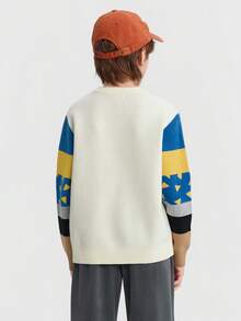 Balabala Tom & Jerry Boys Knit Sweater, 2025 Winter Mall Edition, Soft Pullover Top