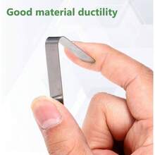 8 Pieces Paddle Spring Snap Clips Push Button Spring Clips Kayak Tent Pole Clip Stainless Steel Push Pin Clip Tent Pole Pushes Button Springs Locking Tube Pins Kayak Paddles Camping Tents Poles - Initial - View 3
