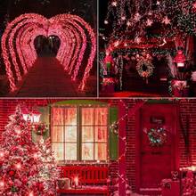 Serie Navideña 500 Luces LED – 50 Metros, Conexión en Serie y 8 Modos de Iluminación - Rojo - Ver 7