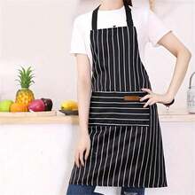 2pcs Lovely Sash Canvas Apron, Breathable Flower Apron, Waterproof Drain Oil Breathable Work Dress Waist Apron, Restaurant Waiter Work Dress, House Restaurant Chef Apron Work Dress, Kitchen Household Items - 彩色 - 查看 5