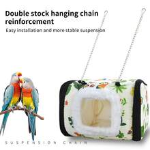 1个大容量鸟巢/鹦鹉巢，温暖隔热，适合鹦鹉过冬，易于拆卸和清洁，适合小型宠物 - 綠色 - 查看 6