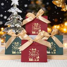 5/20 chiếc hộp đựng quà bánh quy ăn nhẹ; hộp đựng quà tráng miệng chủ đề quà tặng Giáng sinh, hộp đựng quà kẹo Giáng sinh. - che phủ sóng - Xem 3