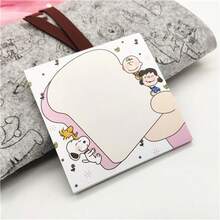 1 Set/60pcs Removable, Portable Snoopy Memo Pad, Message Board, Sticky Notes, Notebook, Random Style, Christmas Gift, Christmas Decoration
