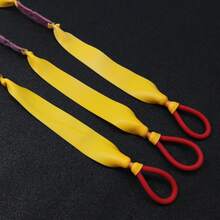 4/6pcs Outdoor Hunting Slingshot Accessories, Ear Hanging Rubber Bands, New Slingshot Rubber Bands, High Quality Durable Hunting Gear - Yellow - View 6