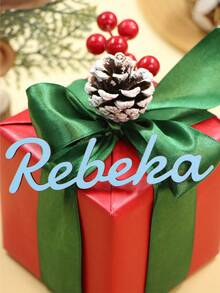 定制姓名牌、个性化姓名装饰、木质姓名牌、定制木质装饰品、木质婚礼姓名牌、2025年可定制圣诞礼物、圣诞装饰品、圣诞节装饰、圣诞节、个性化冰箱贴、礼盒标签、门/牌/墙面装饰、家居装饰、客厅家居装饰 - 彩色 - 查看 5