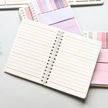 60 Sheets/1 Notebook, A6 Spiral Bound, Each Set Includes 20 Sticky Notes, Multi-Functional, Suitable For Students - one-size - View 5