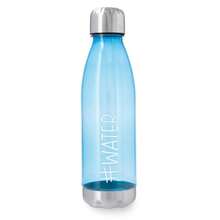 Quid Botella reutilizable plástico 75 cl ATE con tapón metálico - Colores azul y verde - Libre de BPA - Ligera, resistente y perfecta para el día a día - Ideal para gimnasio, oficina o viajes - Diseño práctico y  Entrega 48/72H