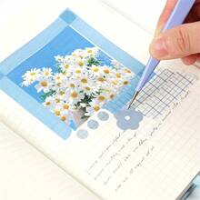 Hand Account Tweezers Stainless Steel Colorful Tweezers Macaron Stickers DIY Vintage Tweezers - 顏色隨機 - 2 件裝 - 查看 2