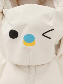 Balabala Chaqueta gruesa de plumón para niños, abrigo con capucha cálido de invierno 2025