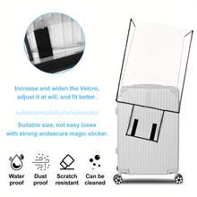 1 件或 3 件高强度优质 PVC 行李箱套，多种选择，透明设计，带可伸缩手柄盖 - 防刮旅行箱套，适合大多数尺寸，防尘防震，边缘加固 | 旅行爱好者的理想选择