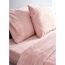 Rose Pink Teddy Fleece Duvet & Two Pillow Covers Set Super Soft - Hibernate Cosy Collection - King Size (230 X 200cm) - View 8