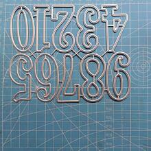 Metal Number 0-9 Cutting Dies, Suitable For Scrapbooking And DIY Craft Card Making