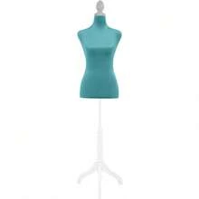 Mannequin Torso Manikin Dress Form Height Adjustable Dress Model Display Torso Body Tripod Stand Clothing Forms - màu xanh lá - Xem 2