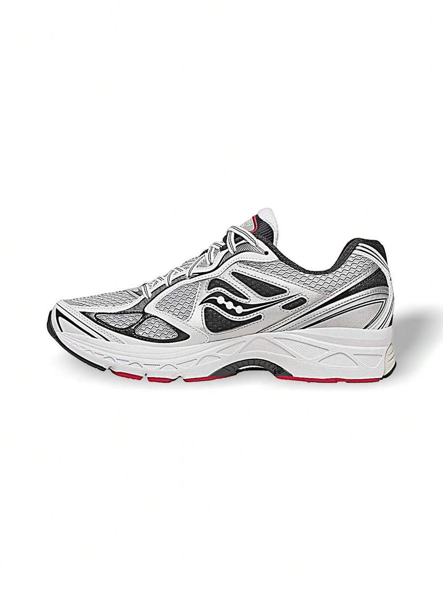Saucony 女士跑步鞋 透气吸汗速干 弹性好 多功能 户外 学校 白色/黑色 S70936-10 - 白色/黑色 - 查看 1