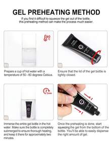 coscelia 11PCS 16ML Nail Extension Gel Kit With UV Lamp, Clear Pink Poly Gel & Slip Solution, Top Base Coat For Women DIY Nail Builder Gel Salon Christmas Gift - Multicolor - View 5