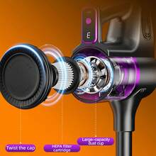 Wireless Handheld Vacuum Cleaner & Mop 2-In-1, Super Strong Suction Deep Cleaning, Vacuum & Mop Simultaneously, Long Battery Life Cordless, Multi-Scene Applicable, Dry & Wet Dual-Use Dust Mite & Dust Cleaning Tool, Large Dust Cup Easy To Disassemble And Clean