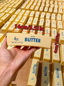 1根黄色软黄油棒，慢回弹减压，适合儿童和成人，可用于工作、学校、娱乐和派对游戏，是万圣节和圣诞节的理想礼物。