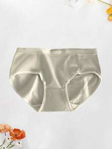 7条装女士薄棉内裤，性感纯色比基尼三角裤，透气低腰内裤 - 彩色 - 查看 4
