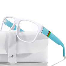 1副时尚变色太阳镜，UV400防护，适合跑步、骑行、钓鱼、露营、徒步等户外活动，配有眼镜盒，男女通用 - 彩色 - 查看 17