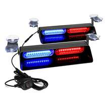 2 In 1 Interior Windshield Strobe Lights -48-LED Emergency Dash Hazard Warning Safety Flashing Traffic Advisor Lights For Construction Vehicles, Trucks, Tow Cars, Amber White-Car Decor\Car Stuff\Car Acessesories\Car Accessories\Car - Red and Blue - View 8