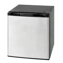 Mini Fridge, 1.6 Cu.Ft, Single Door Compact Refrigerator, Adjustable Temperature, Metal Shelf, Energy Efficient Small Refrigerator, Reversible Door, Low Noise, For Bedroom, Office, Stainless - 46L Stainless Steel - View 8