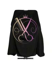 Professional Salon Haircutting Cape, Easy To Clean Salon Apron With Neck Duster Brush, Adjustable Neck Strap, Creative Hairstyling Gown, Anti-Static Non-Stick Hair Styling Cape, Suitable For All Hairstylists - Multicolor - View 6