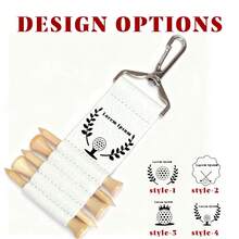 Personalized Golf Gift Accessories, Multi-Pack Golf Spike Leather Pouch, Waist Hanging Golf Ball Holder, Golf Tee Pouch, Golf Spike Leather Tee Holder, Golf Parts Carabiner