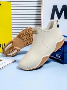 1 双轻便耐用短款雨靴，男女时尚涉水鞋，户外穿着（尺码偏小半码）