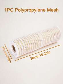 1/2Pcs Christmas Decorations 13 Types Of Net Ribbon 10 Yards Gold Polypropylene Mesh, DIY Wreath Bow Ribbon, Merry Christmas 2025 New Year Gift Wrapping Supplies Ribbon, Birthday Wedding Holiday Party Background Decorative Gauze, Christmas Tree Decoration, Wreaths, Stair Decoration Net Ribbon, Xmas Party Decor, Xmas Decor