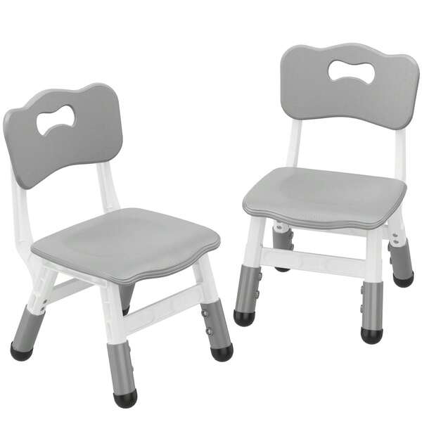 Adjustable Kids Chair (2/4Pcs), 3 Level Height Adjustable Toddler Chair For Ages 2-6, Stackable ChildChair Suitable For Home Family Classroom Nursery Indoor Use