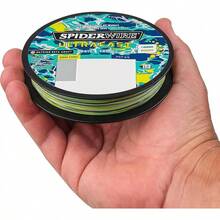 Spiderwire UltraCast - Línea de Pesca Trenzada con Bobina de Pesca Doble Berkley Vanish - Camuflaje Aqua/Transparente - Ver 10