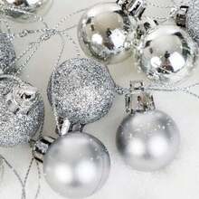 48/24Pcs Christmas Ball Ornaments, Classic Christmas Ornament Set, .18" Christmas Ball, Suitable For Christmas Tree,Plastic Christmas Ball Ornaments,Christmas Tree Decoration,Holiday Decoration Pendant Christmas Decorations Home Christmas Gifts Christmas Decor