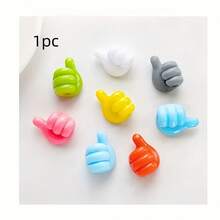 10个/5个/1个拇指形电线整理器（颜色随机） - 免钻孔粘钩，适用于家居收纳，完美适用于厨房电器和卧室配件，设计紧凑，节省空间，安装简便，抓力强劲，电线管理，办公用途 - 彩色 - 查看 14