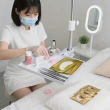 1 Stück ABS-Material Wimpernhalter Halterung, kompatibel mit Mondlicht Lampe & Ring Licht Wimpernwachstum Organizer Zubehör mit Klappsicherung. 1 Stück Wimpernverlängerungs-Tablett Halter - schwere Basis, keine Stromversorgung/Batterie erforderlich, kompatibel mit Mondlampe & Ringlicht, geeignet für professionelles Make-up, Zuhause, Salon und Fotografie - Wimpern Organizer Tablett, Kosmetik Zubehör, minimalistisches Design, strapazierfähiges ABS-Material, alkoholfrei, tragbares Schönheitswerkzeug für Zuhause, kompaktes Design, langanhaltend