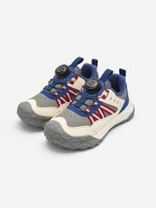 Balabala Kids Boys Colorblock Chunky Sneakers, 2025 Spring Autumn Outdoor - Blue Tint - View 1