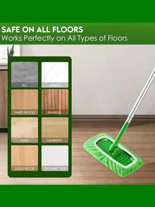 Super Absorbent Reusable Mop Pads, Polyester Fiber Cleaning Cloths, Suitable For Dry And Wet Floor Cleaning, Easy To Replace Mop Pads, Household Cleaning, Dry And Wet Wiping | Connector Pads | Cleaning Cloths, Floor Cleaning Mop - Multicolor - View 3