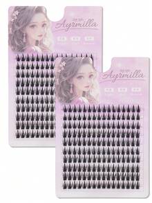 AYRMILLA 10 Rows 5-12mm, 160 Clusters False Eyelashes Natural Cross Wedding Party And Club Daily Work Meeting Natural False Eyelashes Are Comfortable To Wear Fairy Beginner Curling Planting False Eyelashes Cos Single Cluster Slouchy Person Natural Fairy Single Cluster Little Devil Manga Curling False Eyelashes Lash Clusters, Eyelash Clusters, Individual Eyelashes, Lashes, Fake Lashes