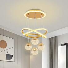 4-Head Acrylic Round Ball Pendant Light, Modern Minimalist Design, Suitable For Dining Room, Bedroom, Living Room, Corridor, Ceiling Light - Multicolor - View 15