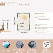 1 件趣味厨房海报 - “告诉我奶酪什么时候做好” - 极简主义奶酪设计，浅绿色背景 - 可爱的烹饪装饰，适合家庭、厨房或乔迁礼物 - 无框帆布印刷 - 非常适合奶酪爱好者和家庭厨师、餐厅装饰、俏皮艺术品、耐用墙壁艺术、食物主题艺术 - 彩色 - 查看 12