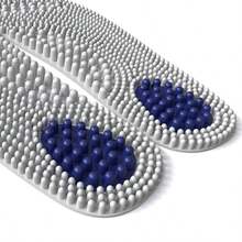 舒适足部按摩鞋垫，穴位按摩鞋垫，男女通用鞋垫，四季皆宜 - 灰色 - 查看 6