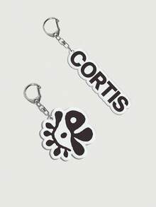 C/ORTIS Kpop 组合徽章亚克力钥匙扣 - Color Outside The Lines 周边商品桌面/包包挂饰，粉丝礼物，组合标志，粉丝Logo，出道标志，粉丝必备礼物，亚克力包包挂饰，透明钥匙扣，透明挂饰，Kpop 出道专辑周边收藏包包挂饰，粉丝生日礼物 - 彩色 - 查看 7