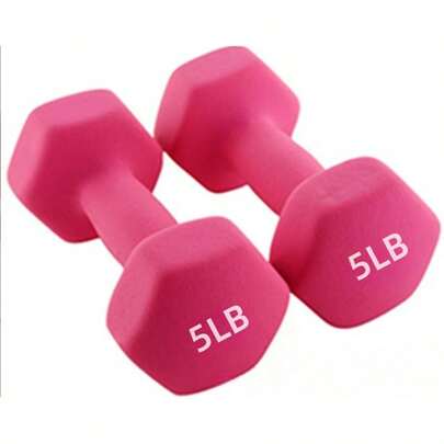 2pcs Mancuernas Hexagonales Pesas4/5 para Gym y Ejercicio,Mancuernas Engomadas