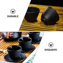 Hemoton Juego De 4 Tazas De Té De Hierro Fundido Estilo Retro Para Hogar Con Diseño Antiescaldado Resistente Al Calor Ideal Para Té Kung Fu - 1 - Ver 5